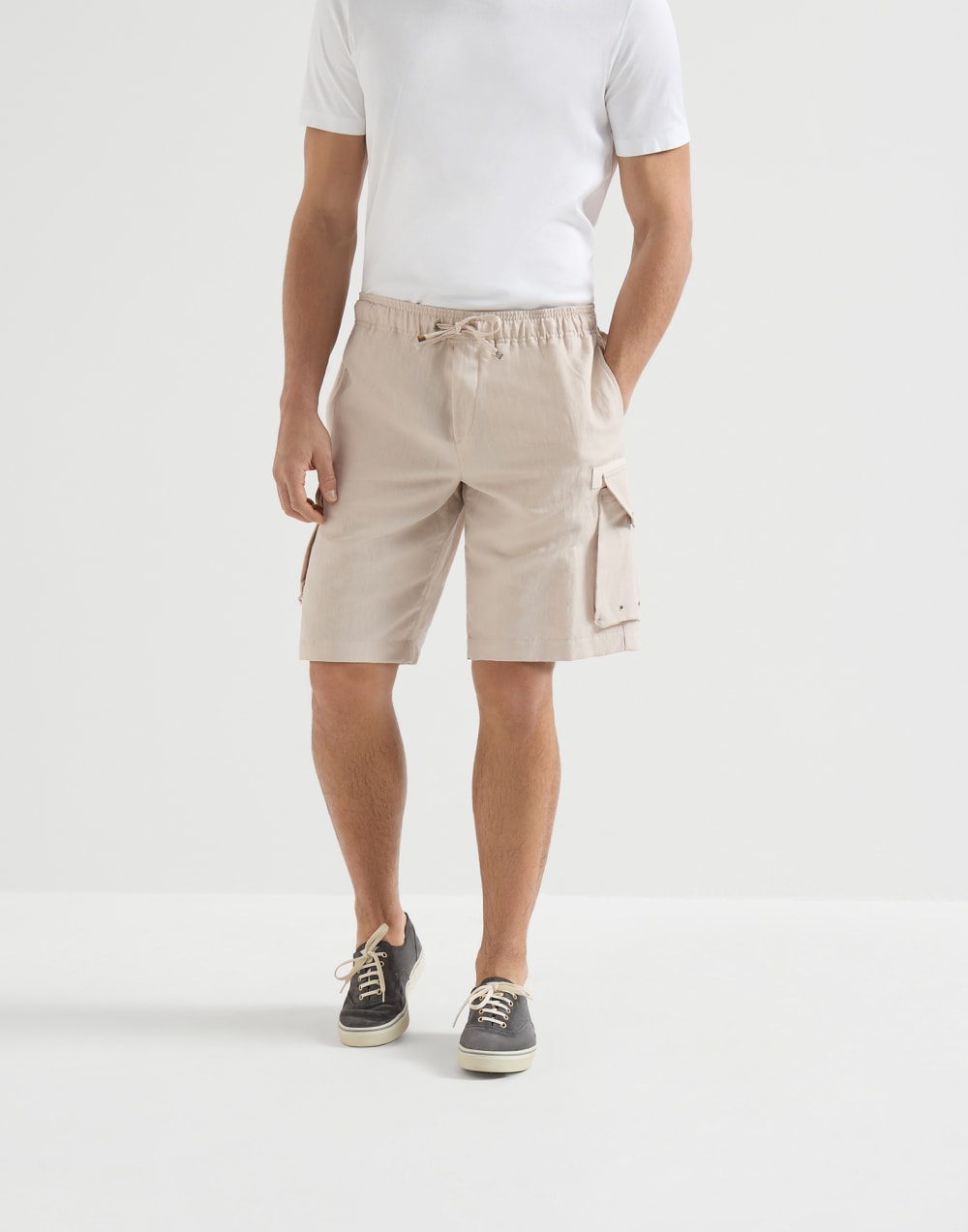 Bermuda shorts with cargo pockets Buff Man - Brunello Cucinelli