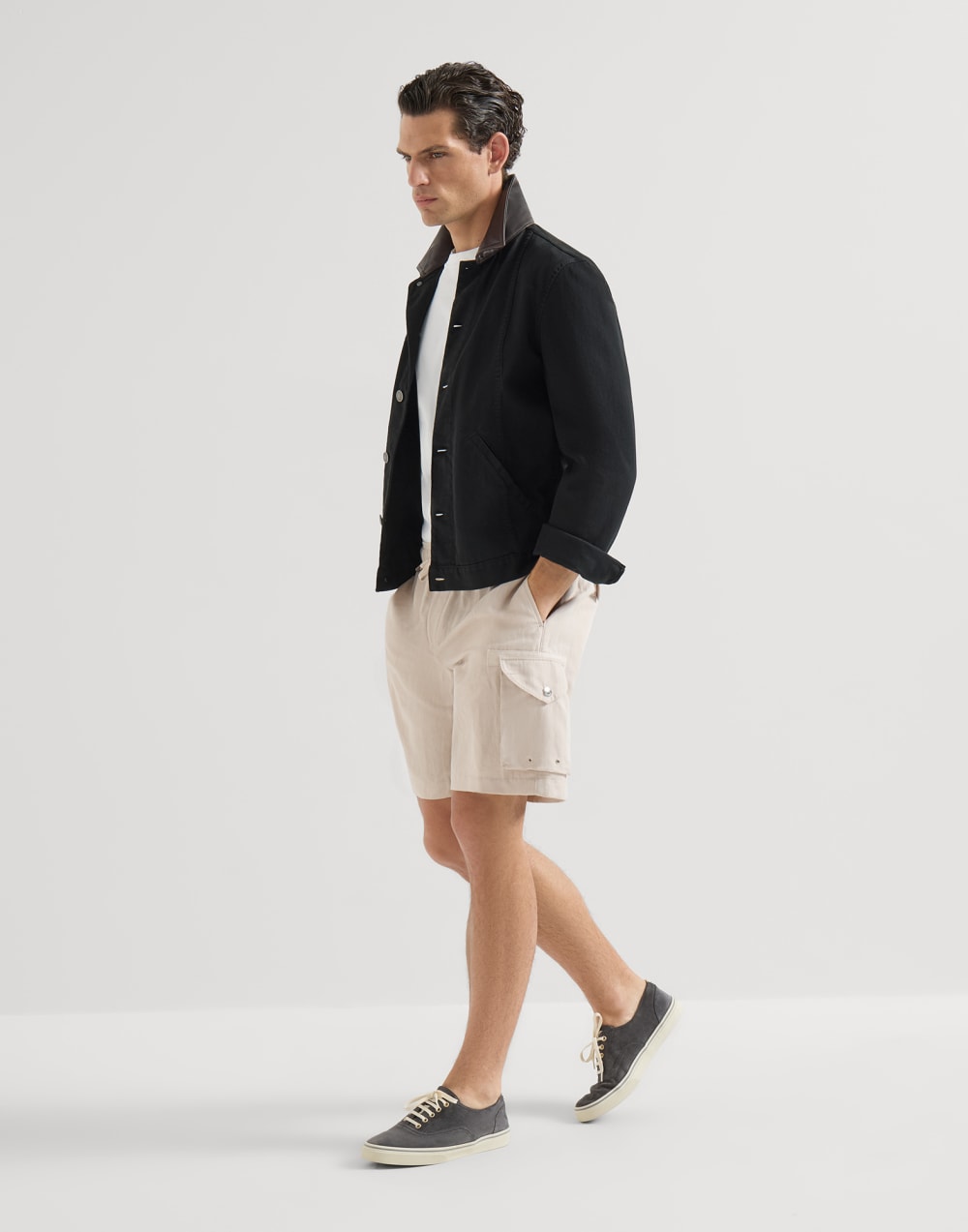 Bermuda shorts with cargo pockets Buff Man - Brunello Cucinelli