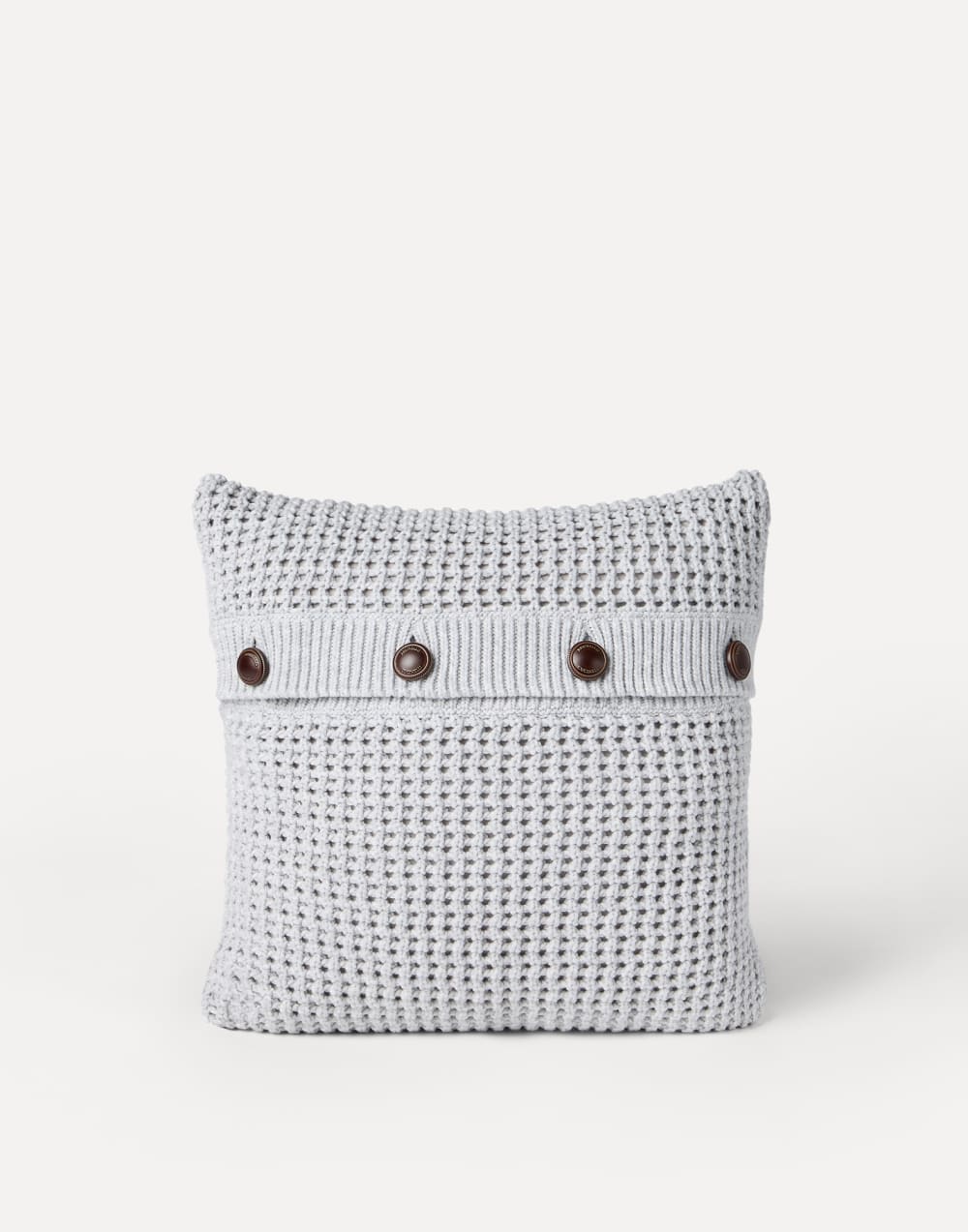 Net knit cushion Light Grey Lifestyle - Brunello Cucinelli