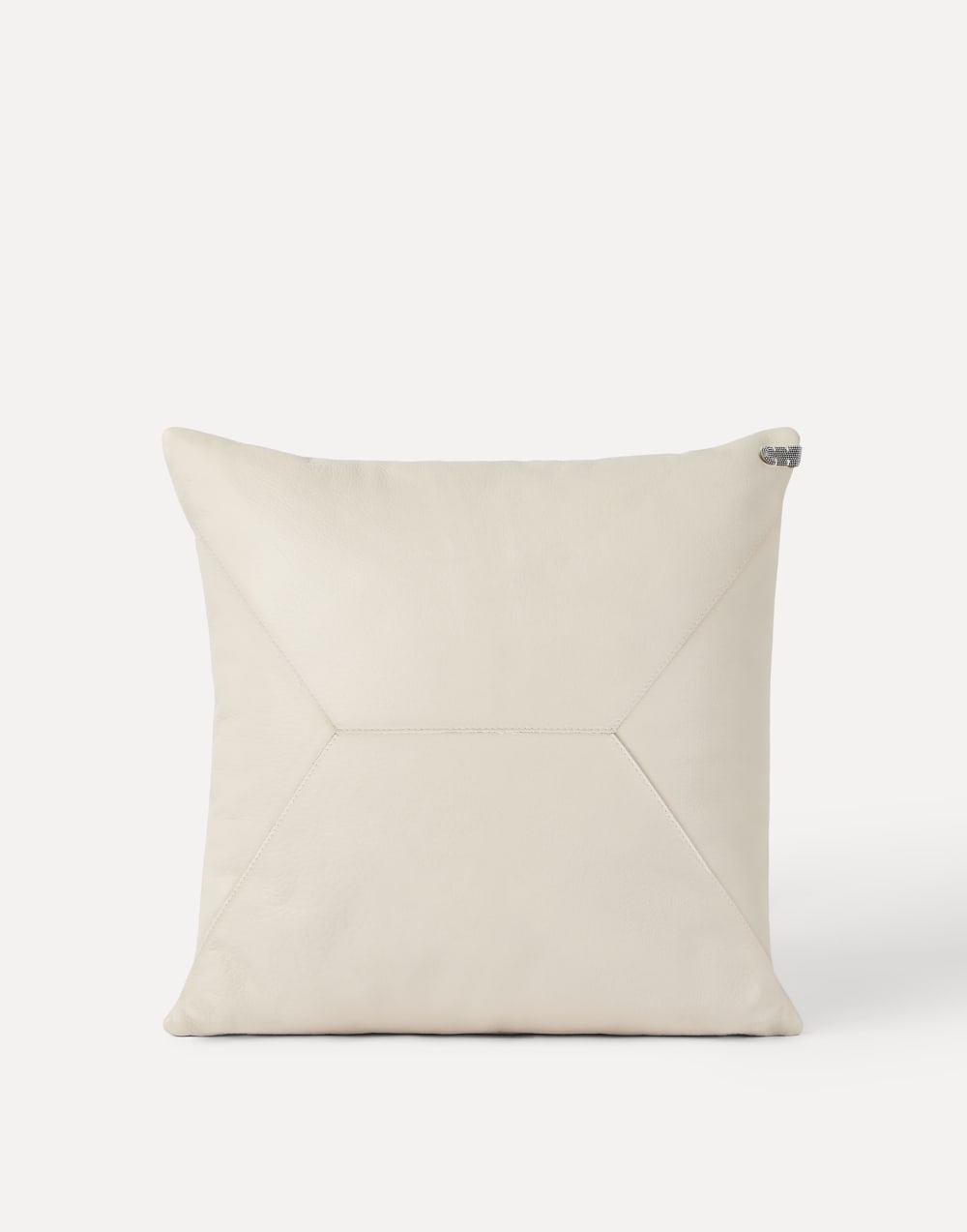 Cushion with monili Ivory Lifestyle - Brunello Cucinelli
