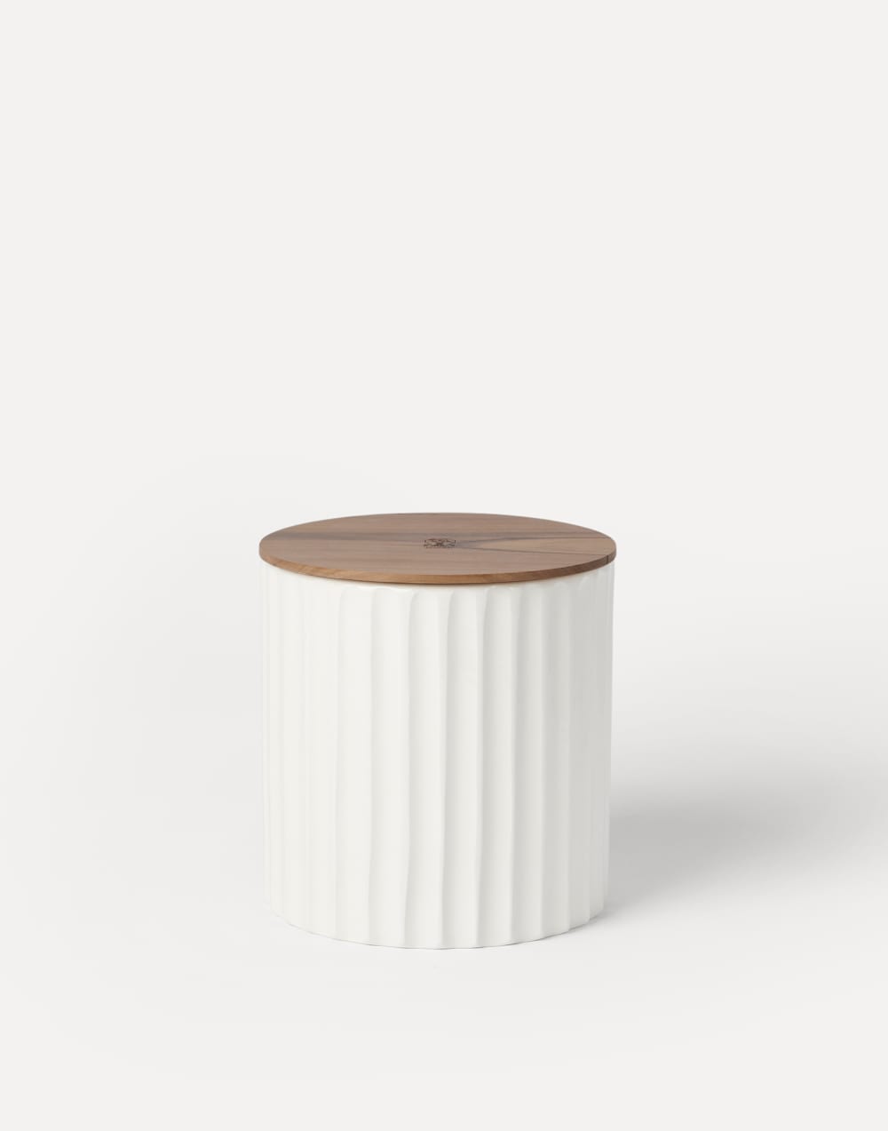 Large candle with walnut wood lid Milk Lifestyle - Brunello Cucinelli