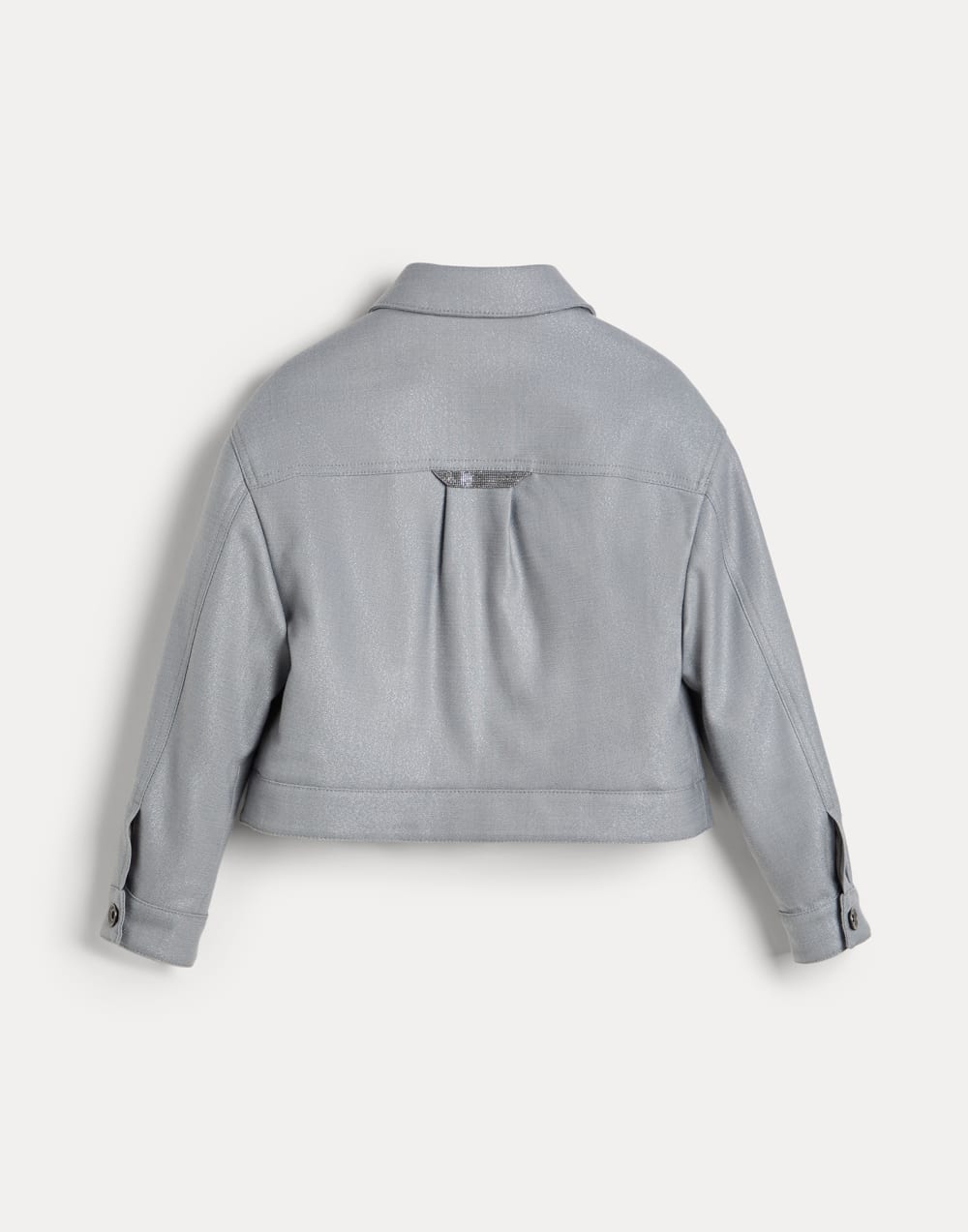 Sparkling outerwear jacket with monili Grey Girls - Brunello Cucinelli