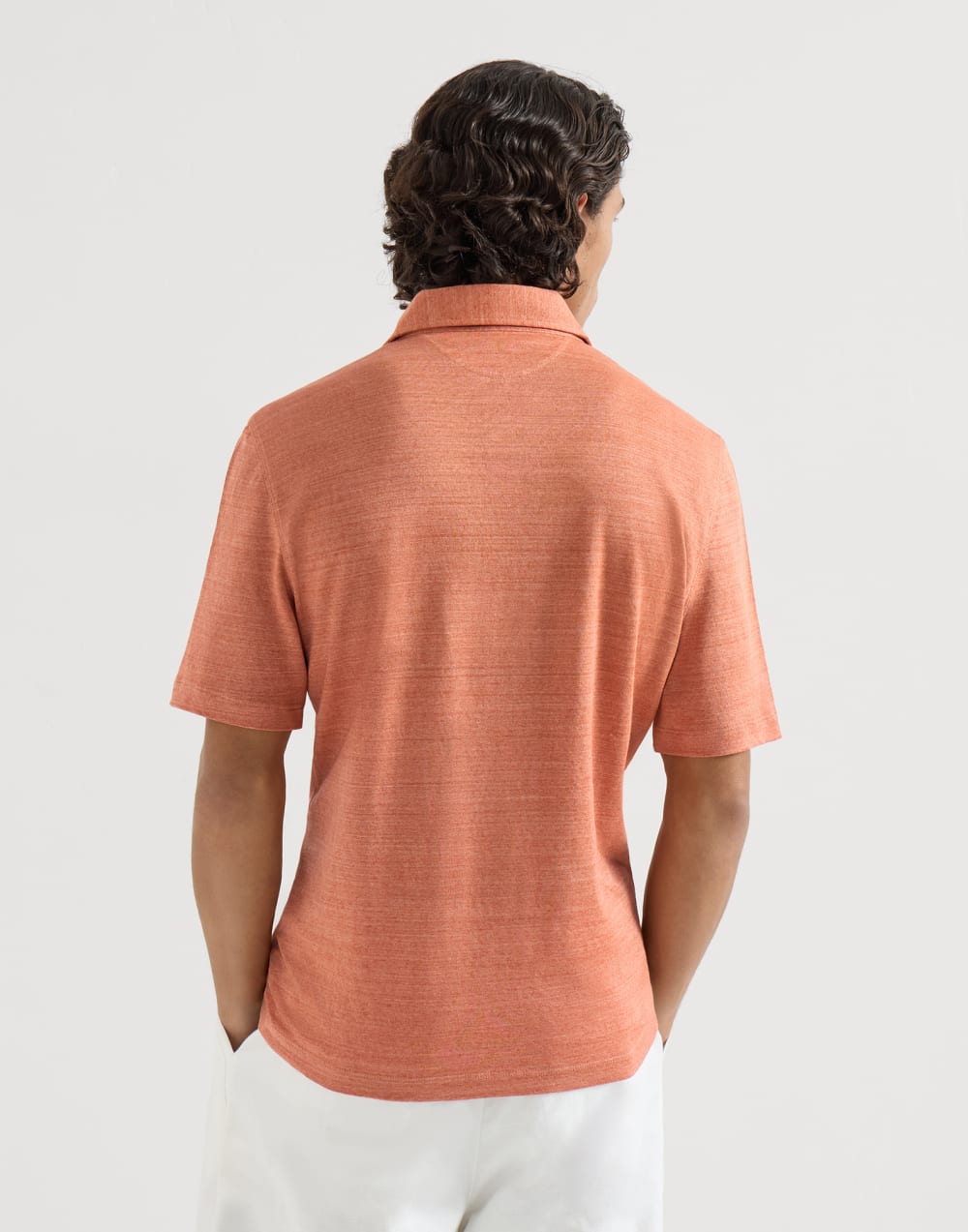 ジャージー ポロシャツ アプリコット メンズ - Brunello Cucinelli