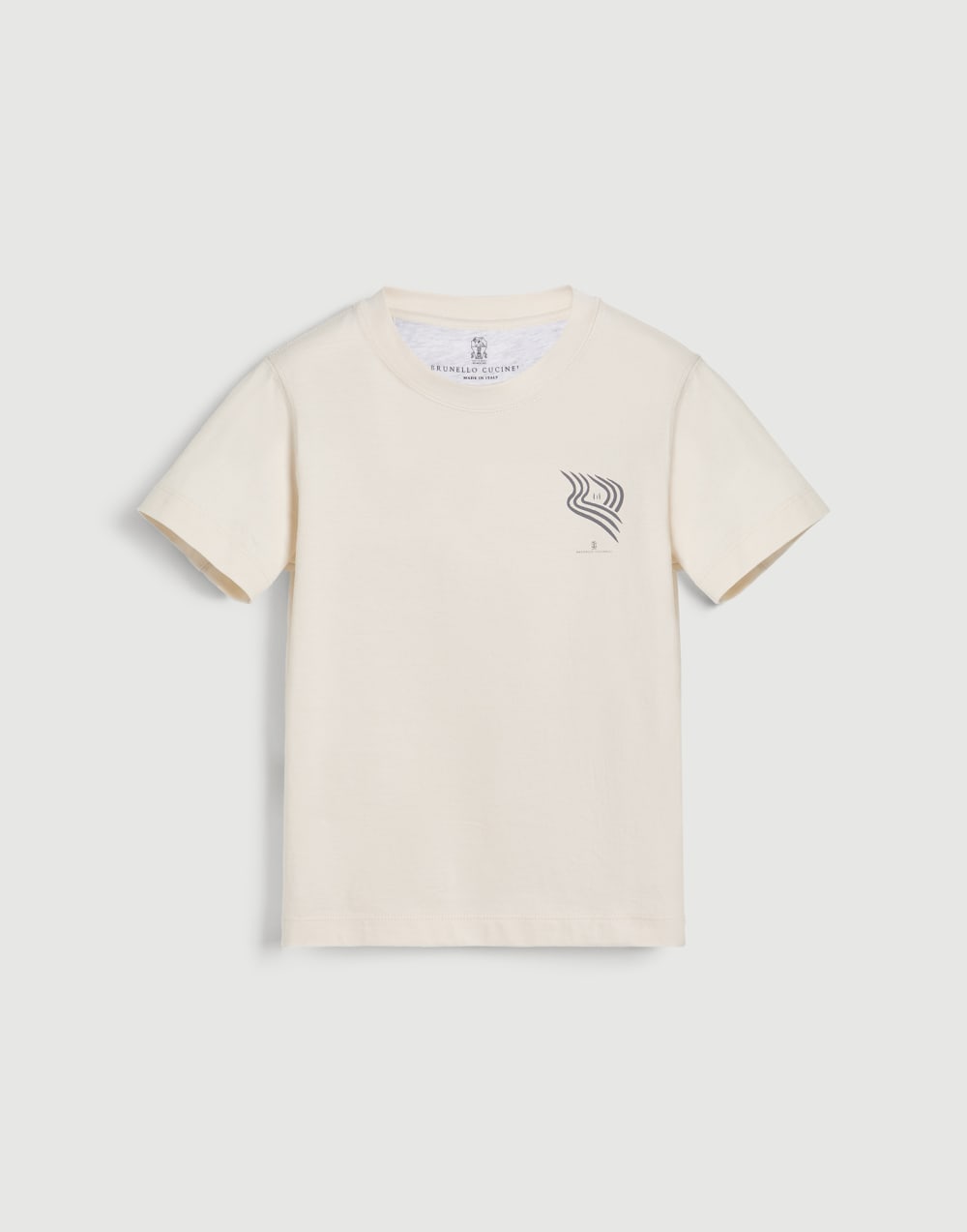 印花T恤衫 巴拿马色 男童 - Brunello Cucinelli