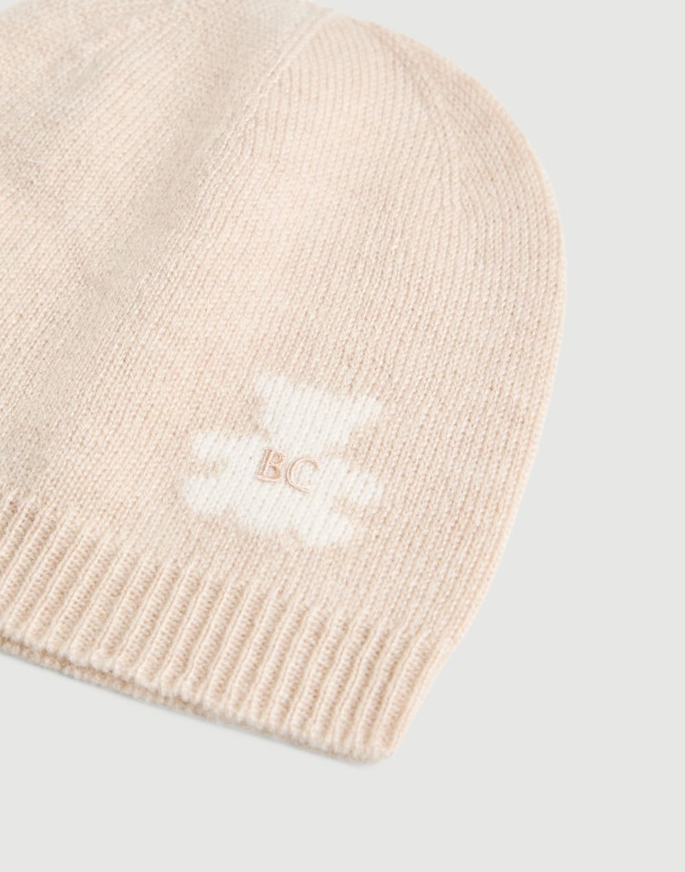 伯尼小熊幼童编织帽 米黄 幼童 - Brunello Cucinelli