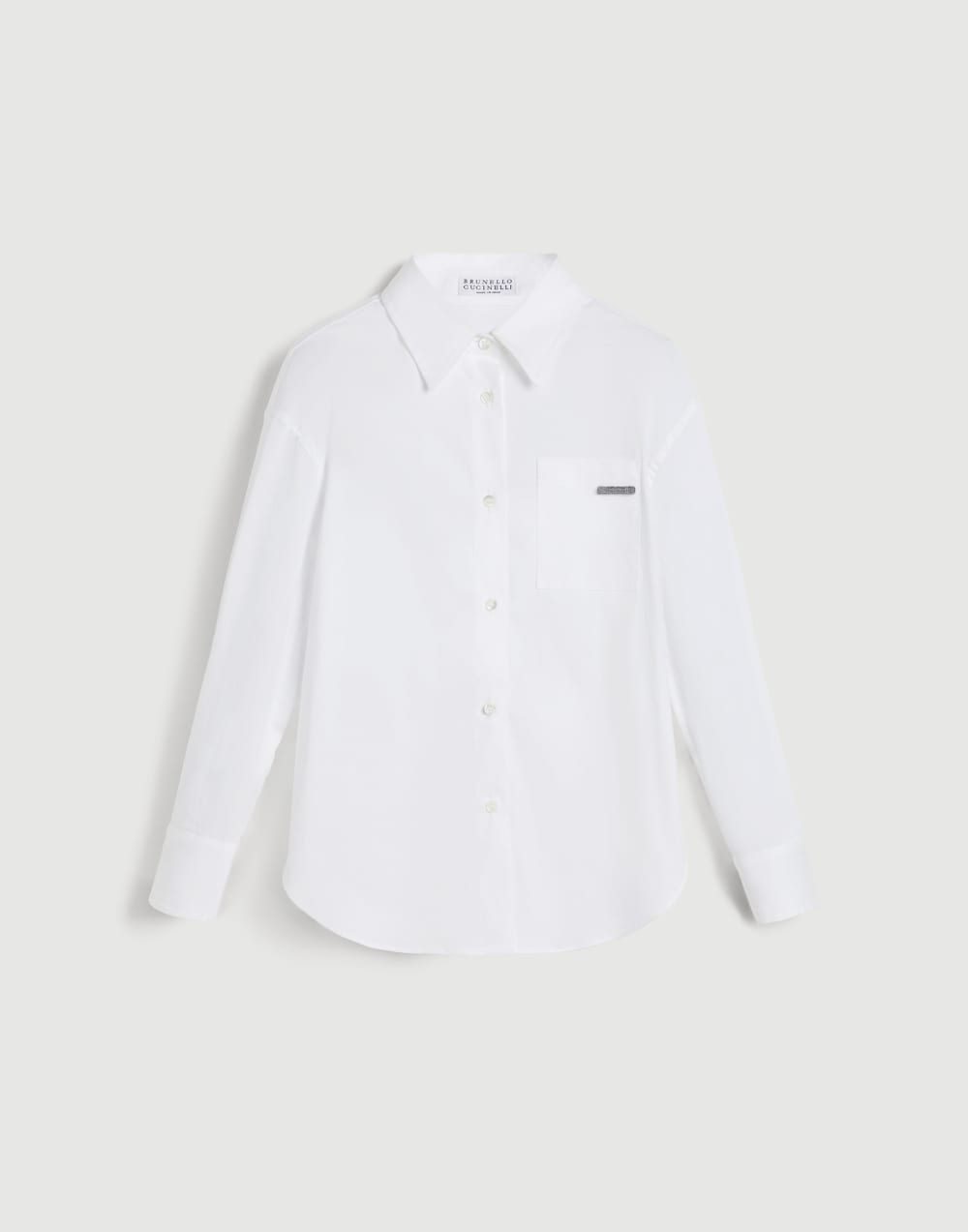 Shirt with monili White Girls - Brunello Cucinelli