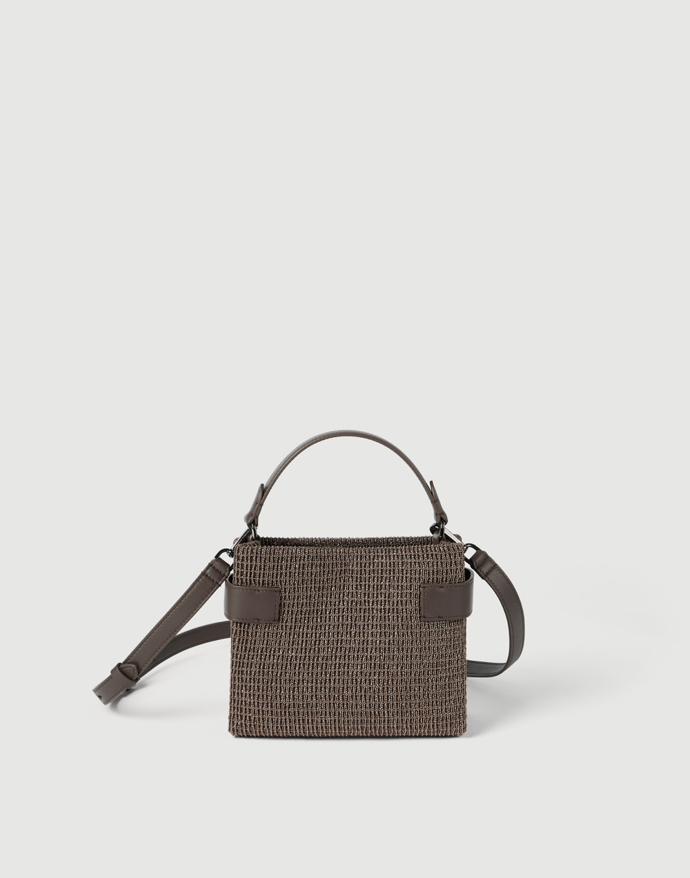 Small Top-Handle Essence bag Brown Woman - Brunello Cucinelli