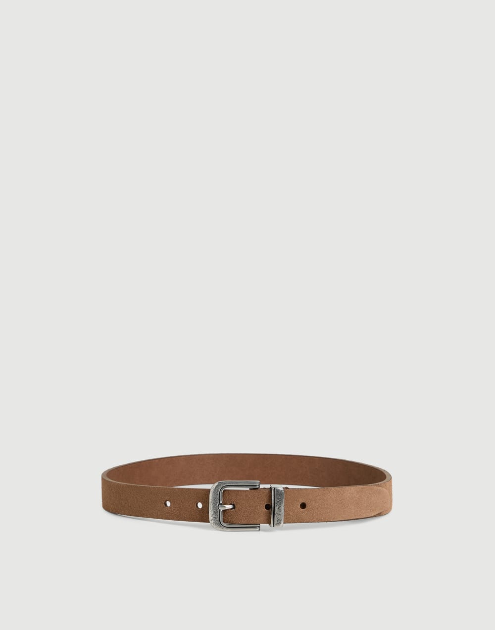 Suede belt with detailed buckle Brown Boys - Brunello Cucinelli