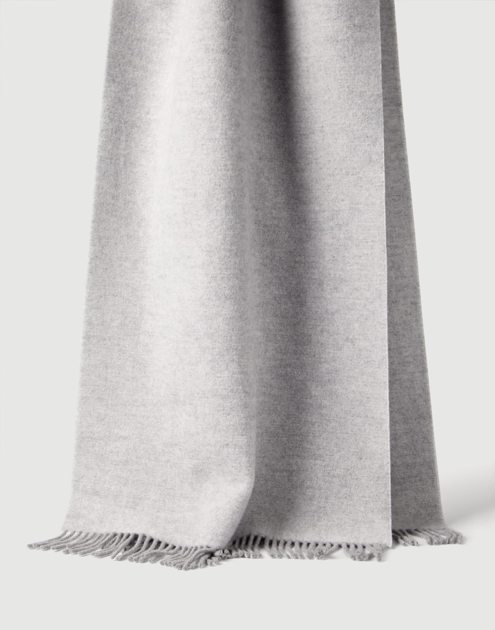 Knit scarf with hood Light Grey Woman - Brunello Cucinelli