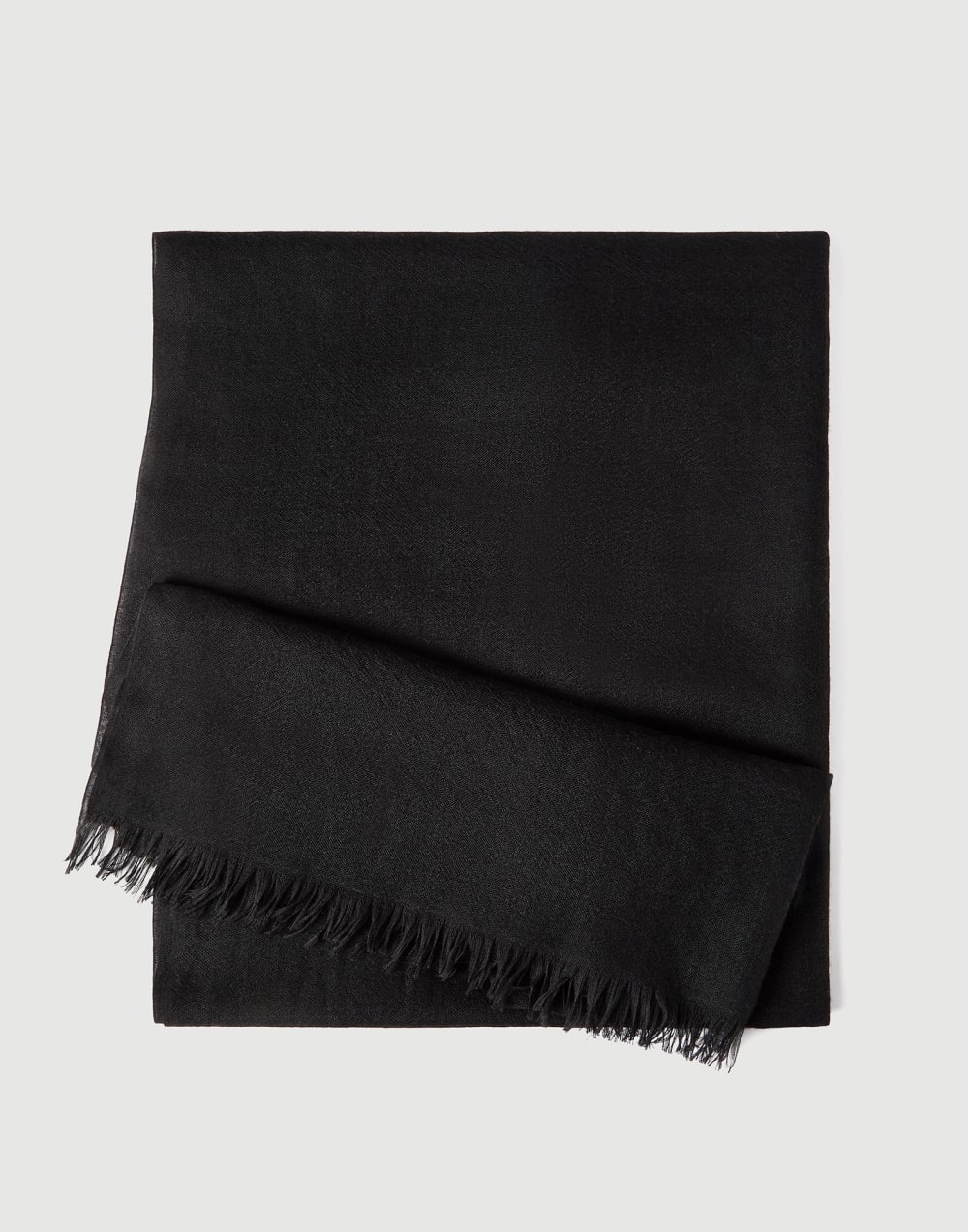 Cashmere and silk scarf Black Woman - Brunello Cucinelli