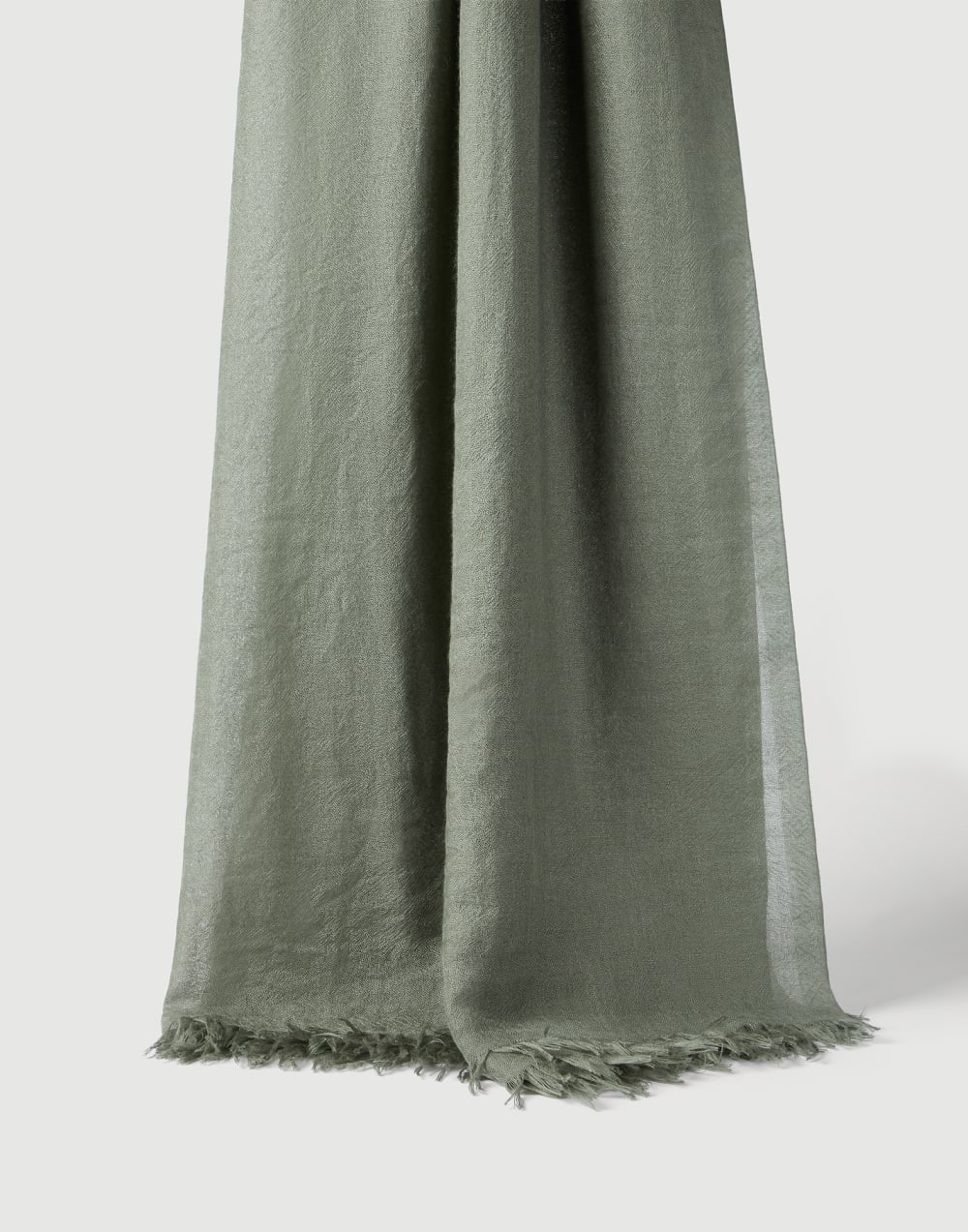 Cashmere and silk scarf Green Woman - Brunello Cucinelli