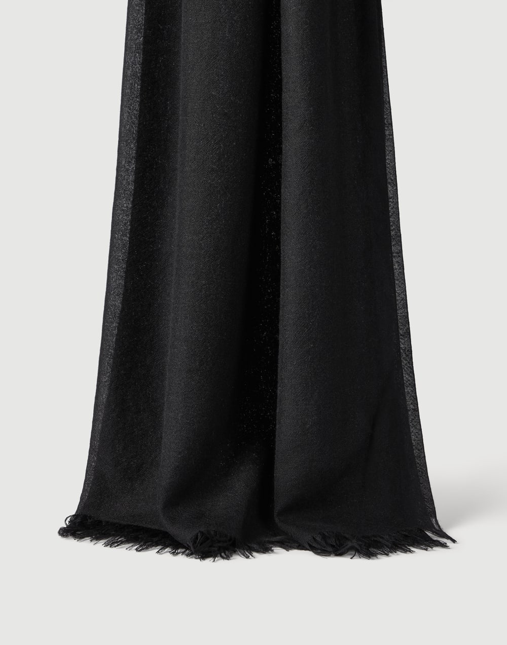 Cashmere and silk scarf Black Woman - Brunello Cucinelli