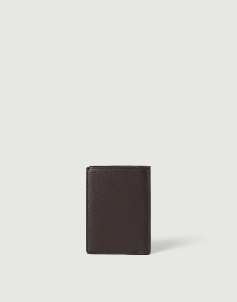 Calfskin passport holder Rust Brown Man - Brunello Cucinelli