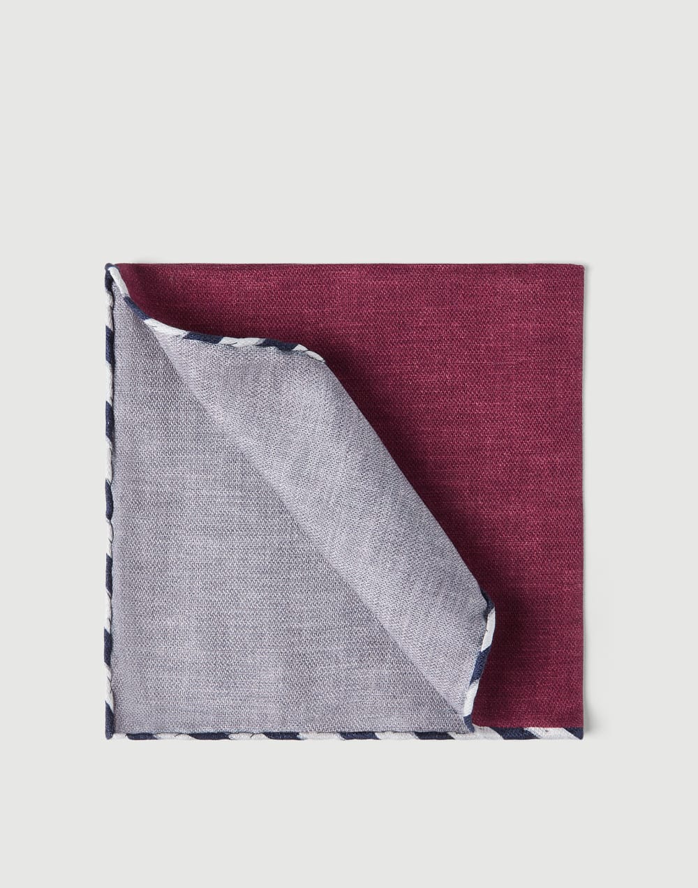 Silk pocket square Cherry Man - Brunello Cucinelli