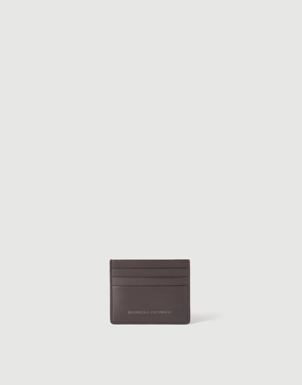 Calfskin card case Brown Woman - Brunello Cucinelli