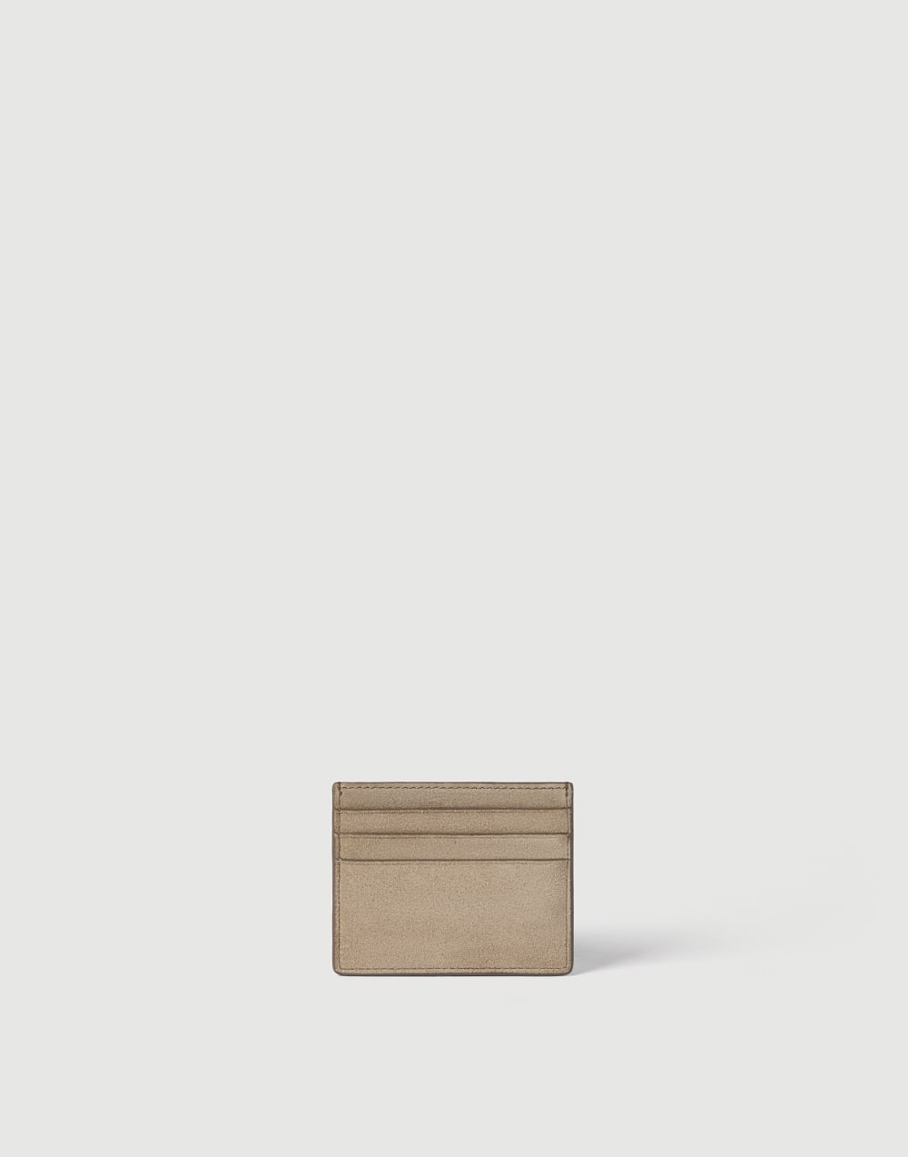 Suede card case Beige Woman - Brunello Cucinelli