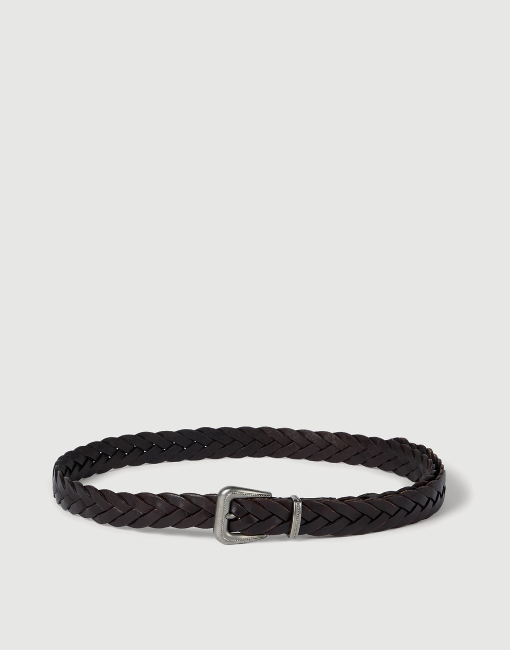 Braided belt Rust Brown Woman - Brunello Cucinelli