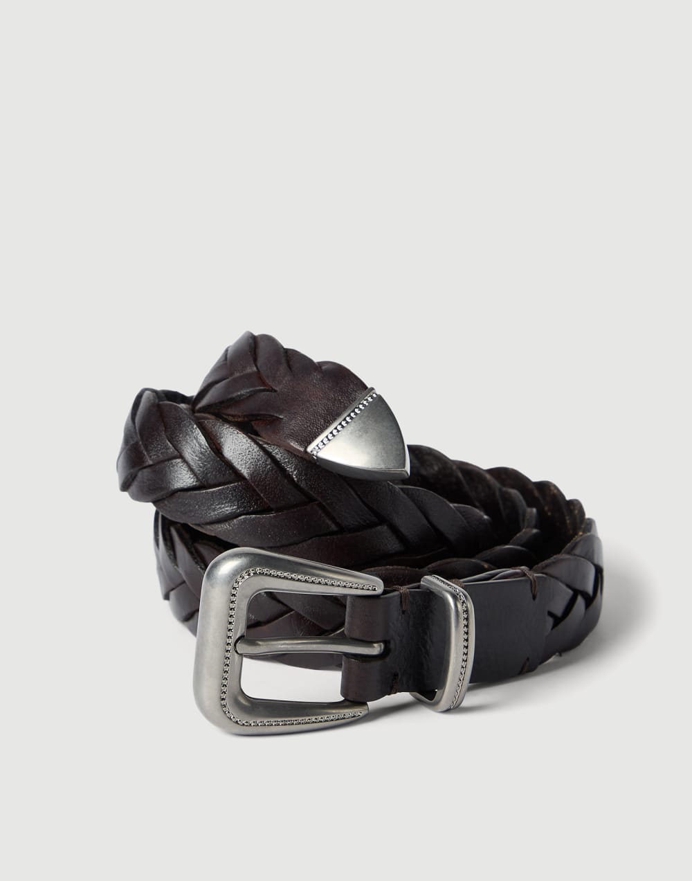 Braided belt Rust Brown Woman - Brunello Cucinelli