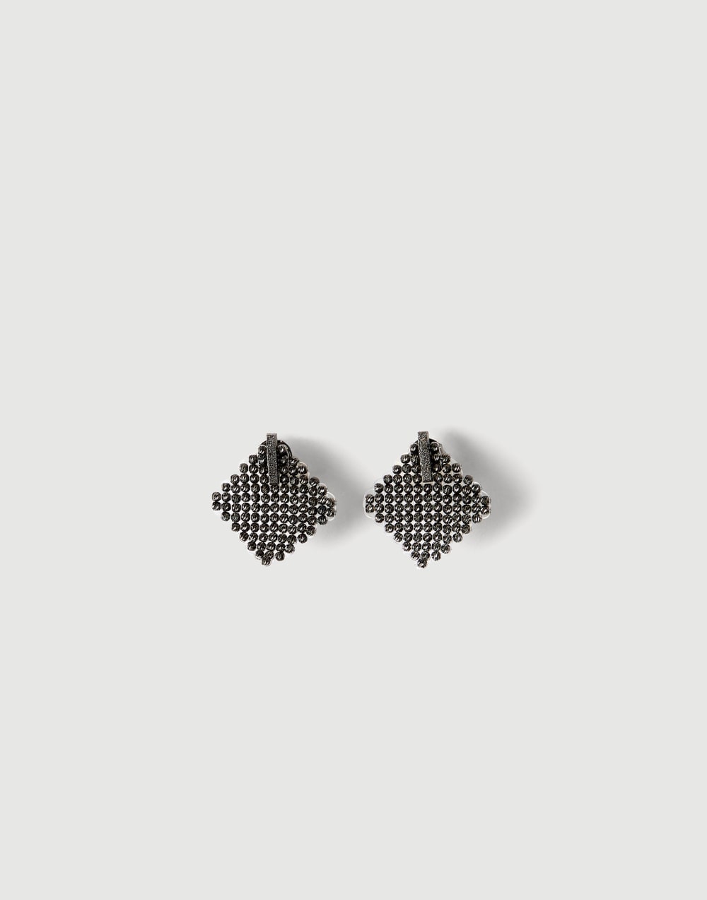 Silver earrings Lignite Grey Woman - Brunello Cucinelli