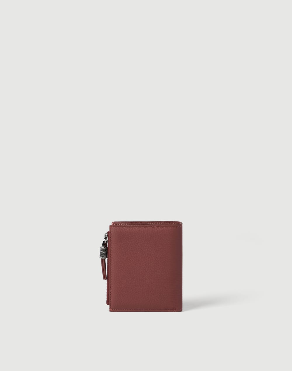 Compact Calfskin wallet Firebrick Woman - Brunello Cucinelli