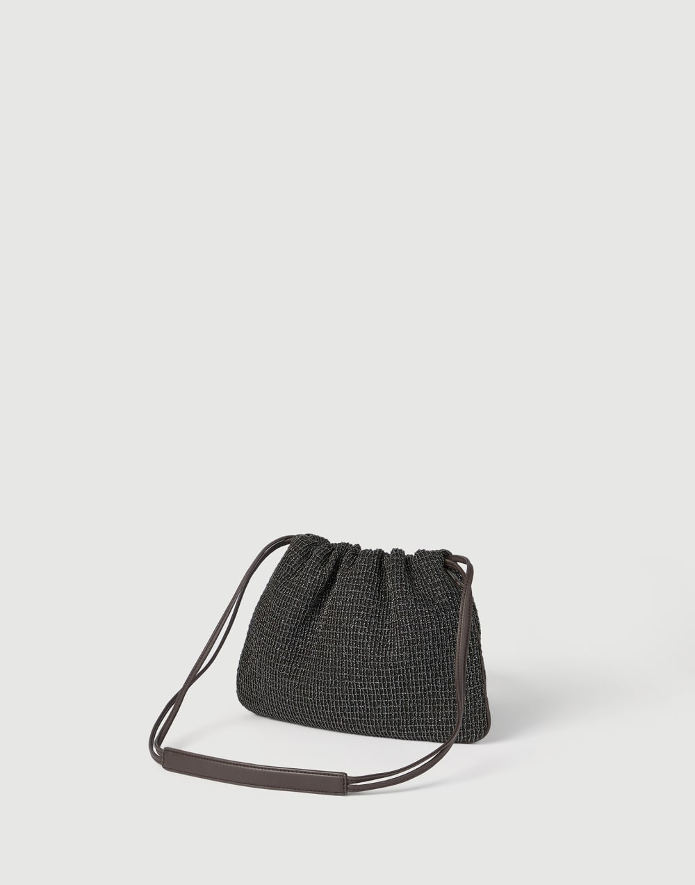 Riding leather soft pochette Black Woman - Brunello Cucinelli