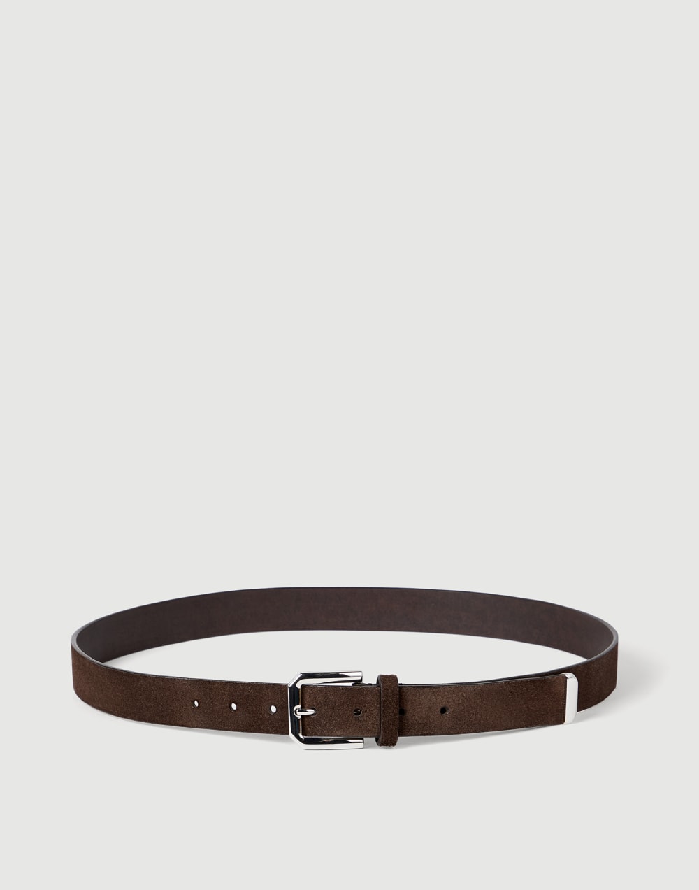 Reversed leather belt Rust Brown Man - Brunello Cucinelli