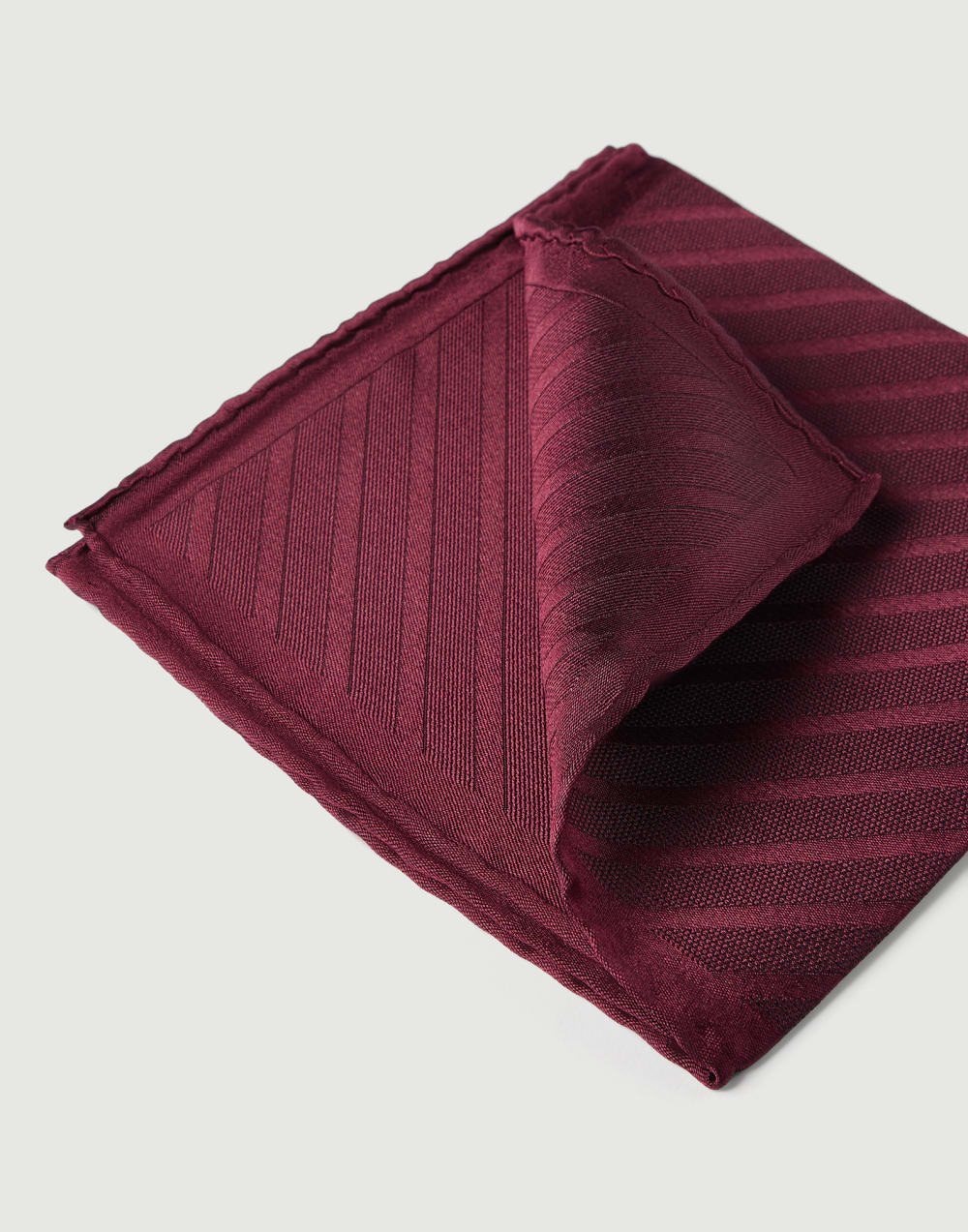 Silk pocket square Purple-Red Man - Brunello Cucinelli