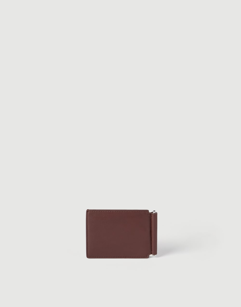 Calfskin money clip wallet Brown Man - Brunello Cucinelli