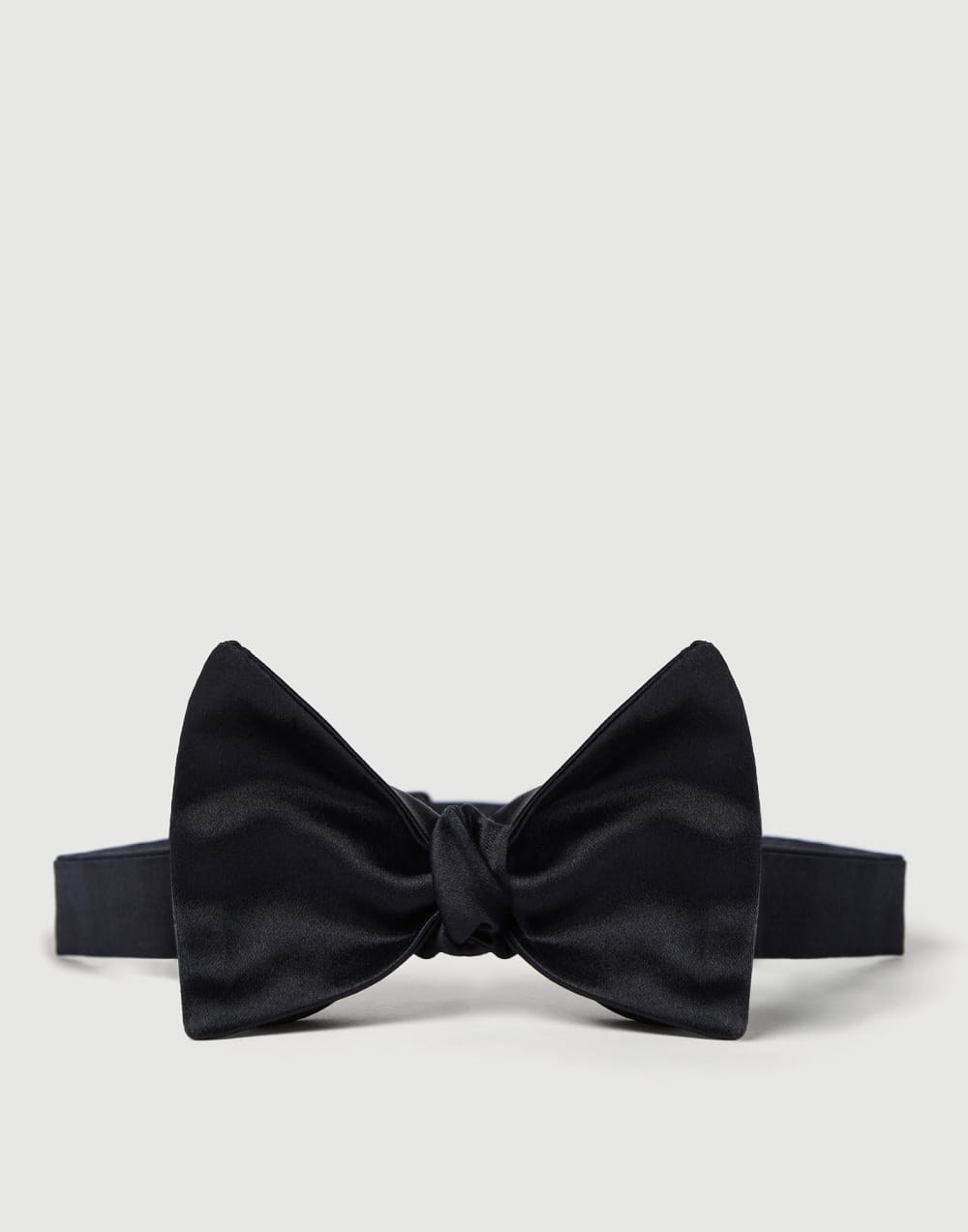 Cotton and silk satin bow tie Night Man - Brunello Cucinelli