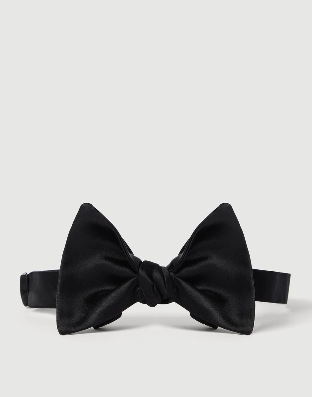 Cotton and silk satin bow tie Black Man - Brunello Cucinelli