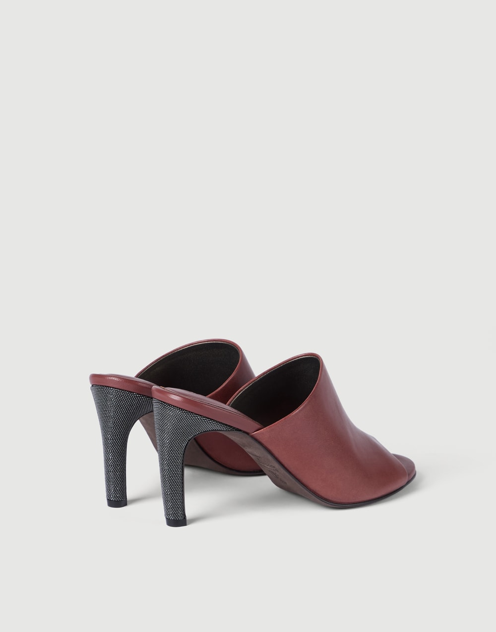 Mules in pelle Classic Rosso Mattone Donna - Brunello Cucinelli