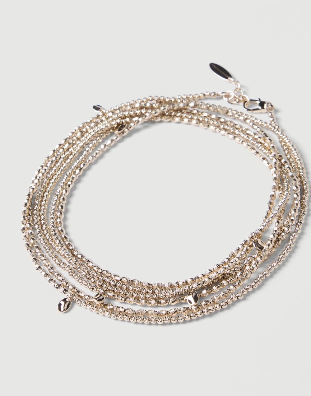 Hematite and Sterling Silver bracelet Gold Woman - Brunello Cucinelli