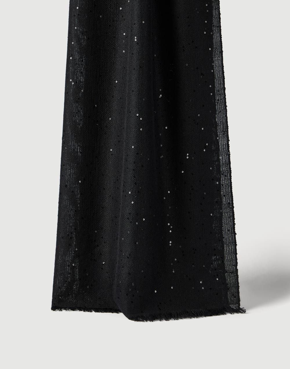 Cashmere and silk Diamond yarn scarf Black Woman - Brunello Cucinelli