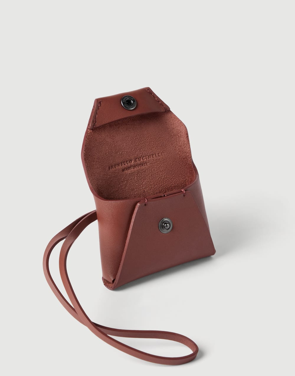 Calfskin bag charm Firebrick Woman - Brunello Cucinelli