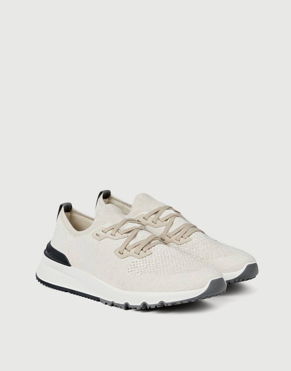 Cotton chiné knit runners Panama Man - Brunello Cucinelli