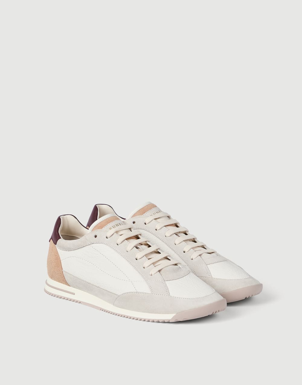 Deerskin and suede sneakers Panama Man - Brunello Cucinelli