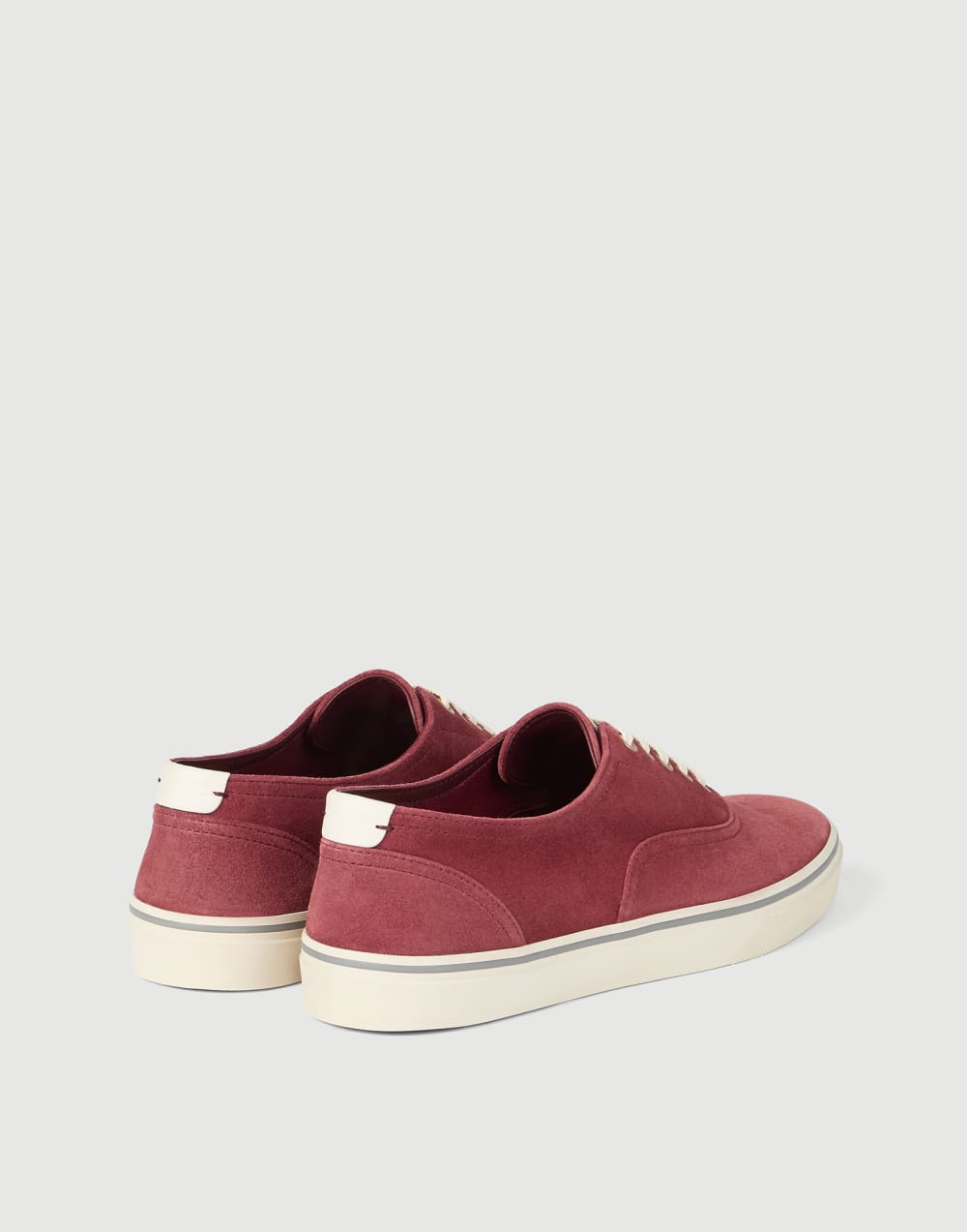 Reversed calfskin sneakers Red Man - Brunello Cucinelli