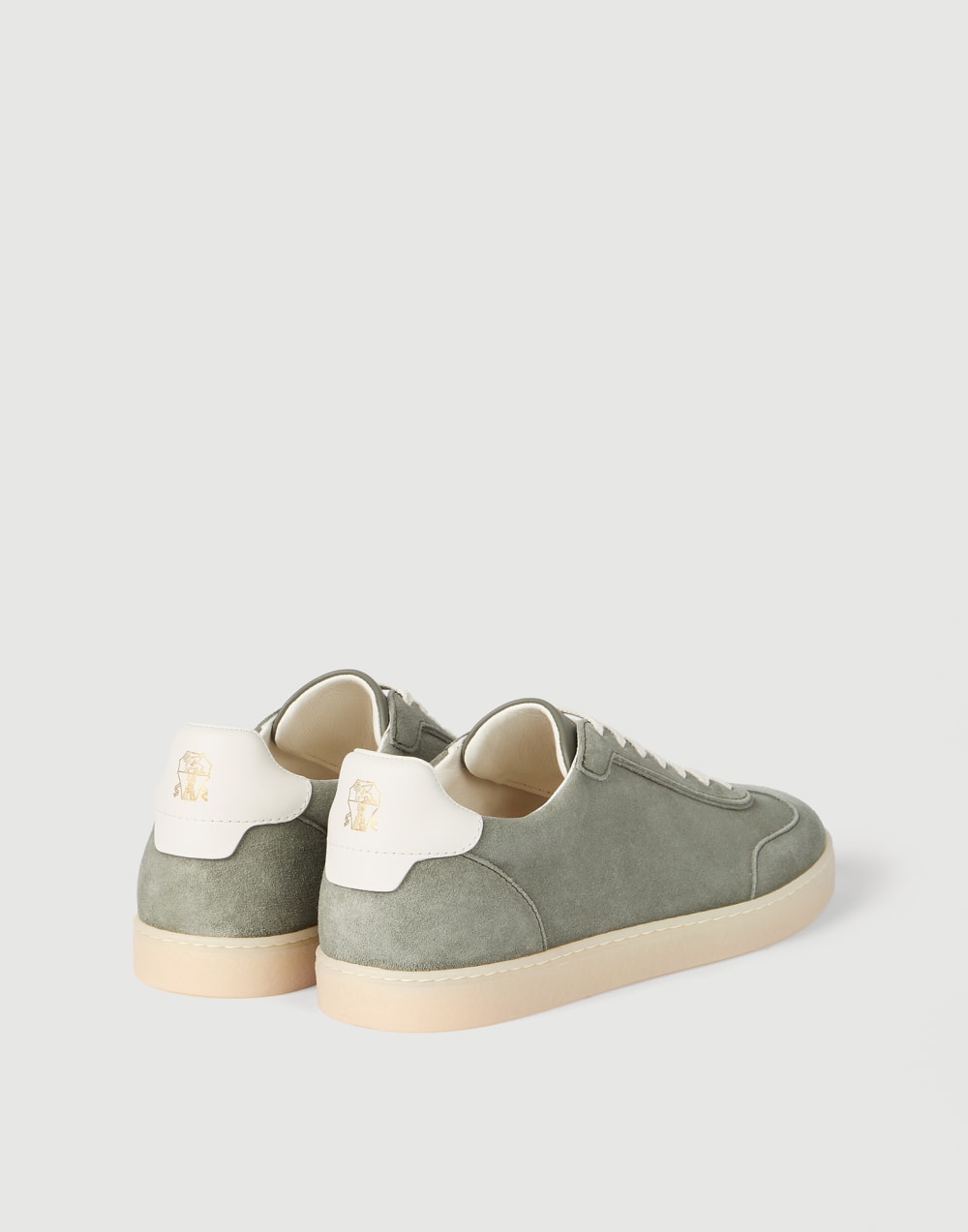 Suede sneakers Olive Man - Brunello Cucinelli