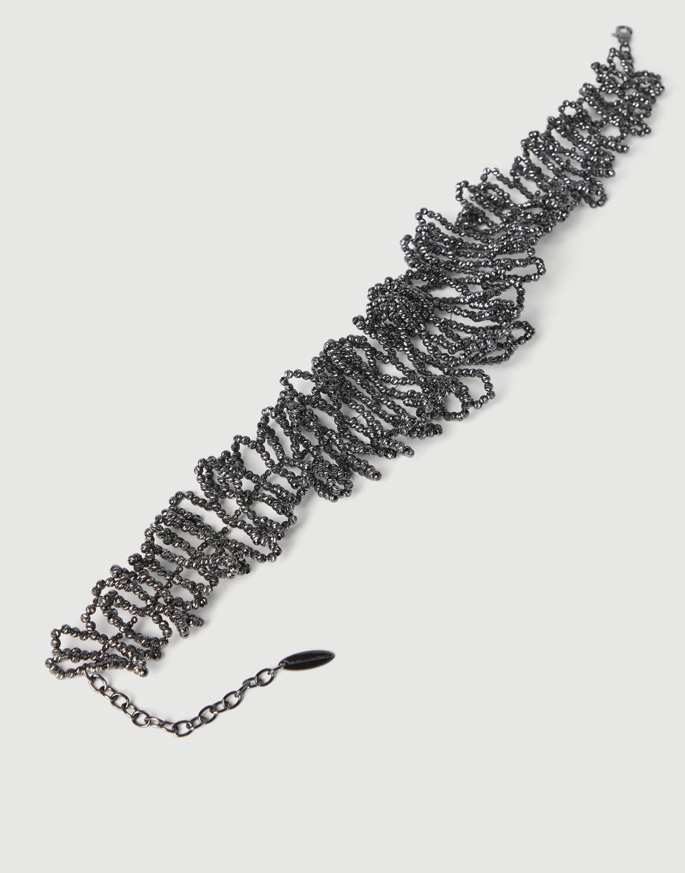 Sterling Silver choker Lignite Grey Woman - Brunello Cucinelli