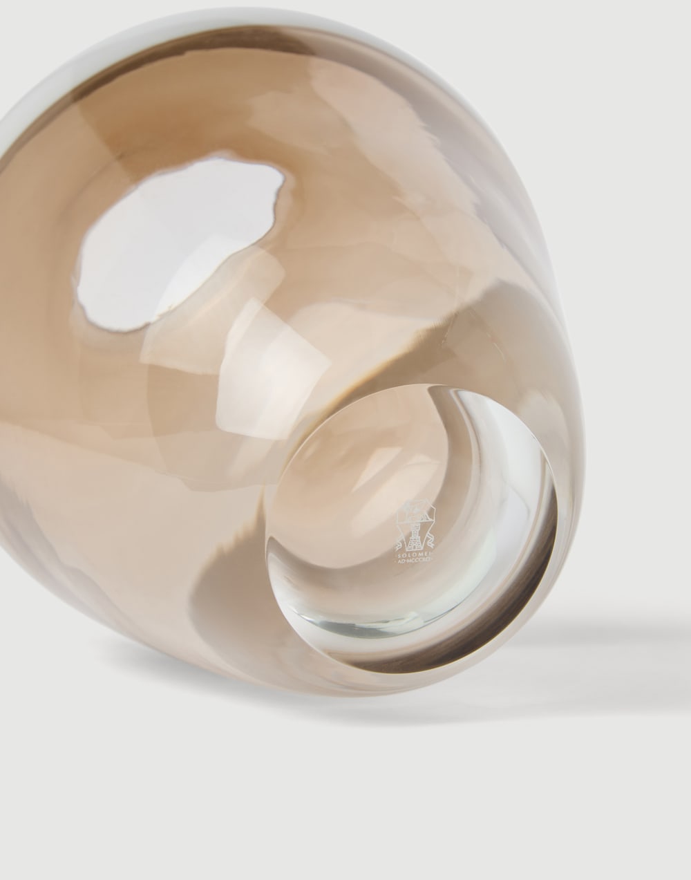 Murano glass striped vase Natural Lifestyle - Brunello Cucinelli