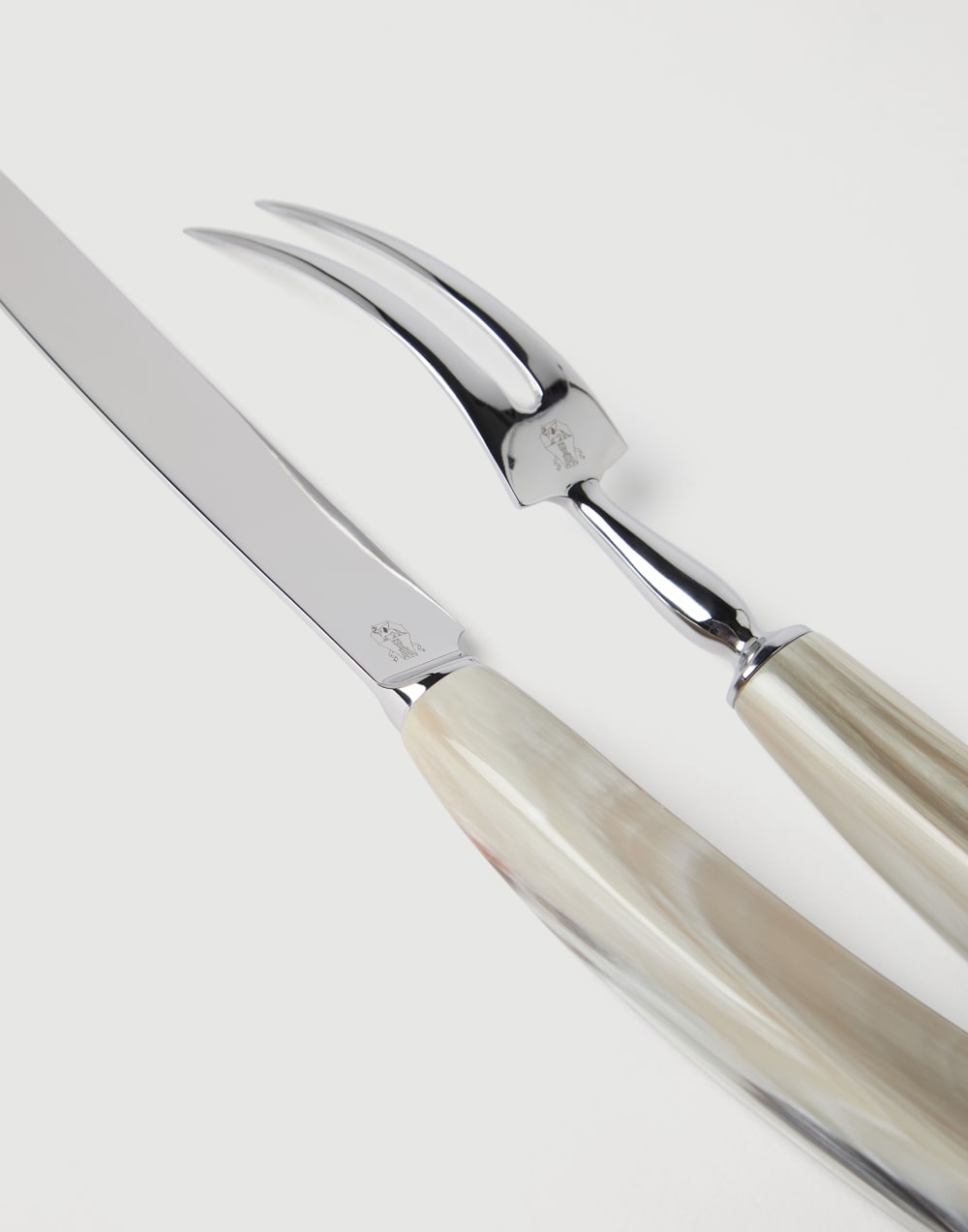 Carving set Natural Horn Lifestyle - Brunello Cucinelli