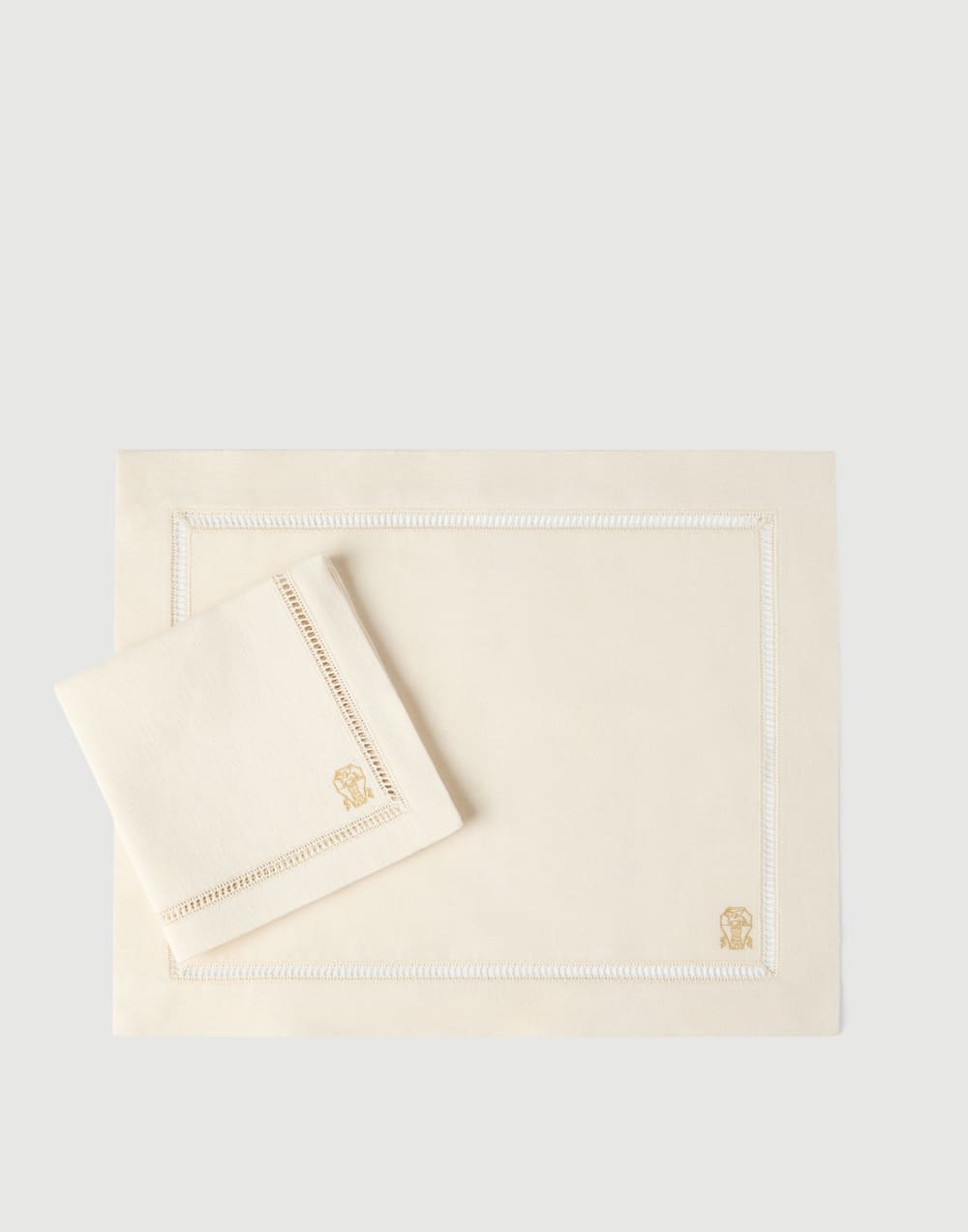 Placemat and napkin set Natural Lifestyle - Brunello Cucinelli