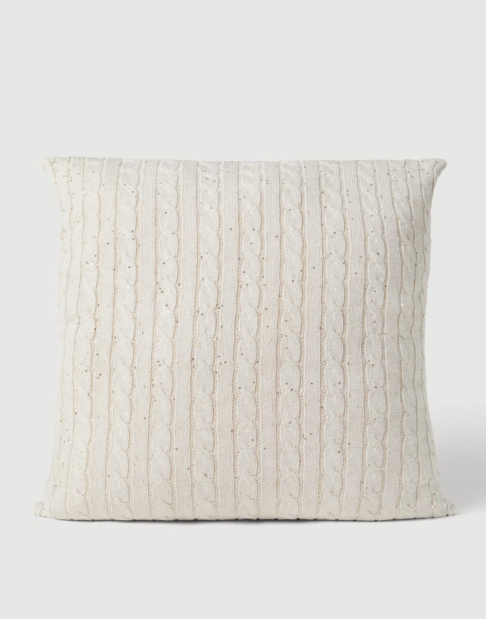 Large knit cushion Oat Lifestyle - Brunello Cucinelli