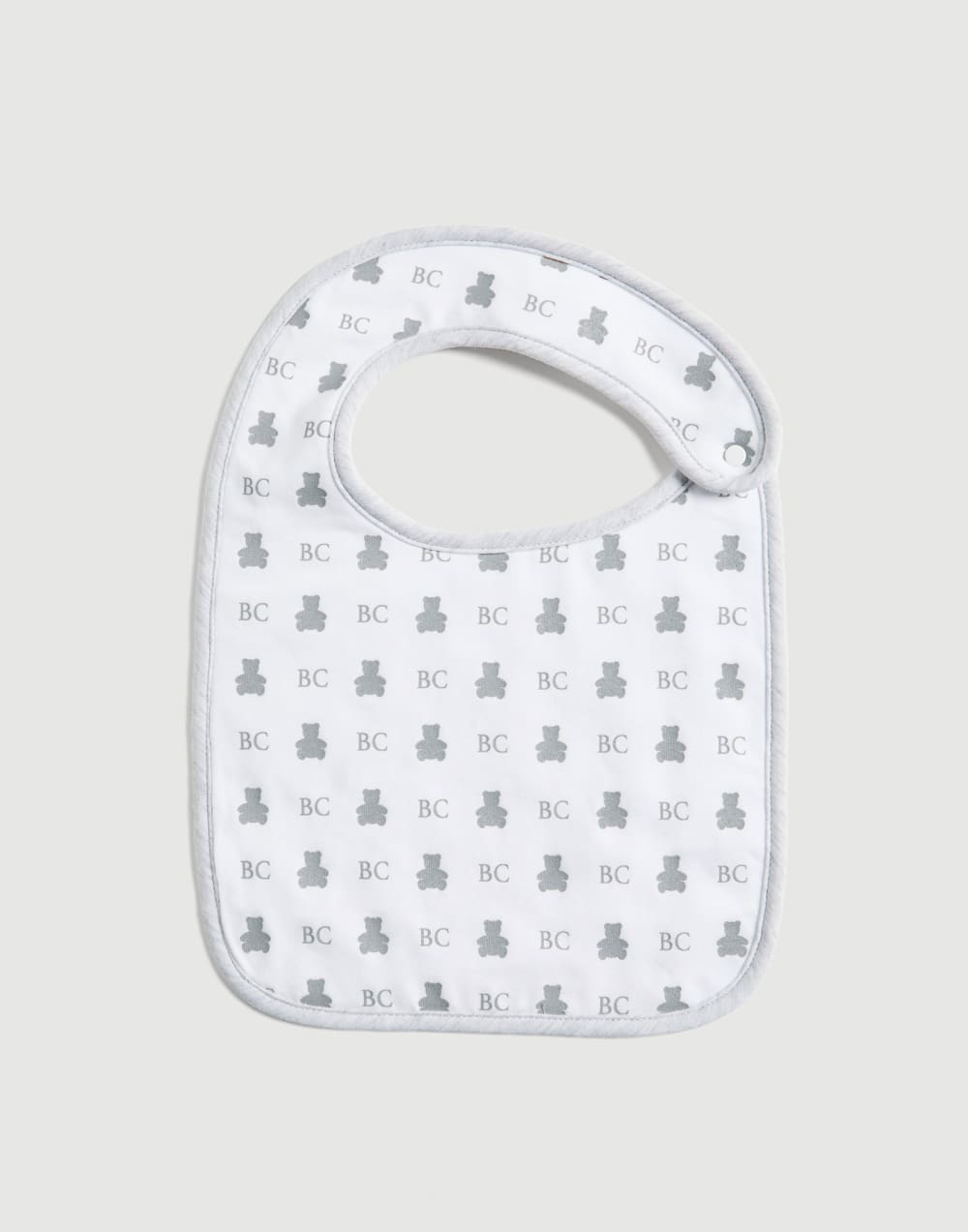 Baby Bernie 2-piece bib set Light Grey Baby - Brunello Cucinelli