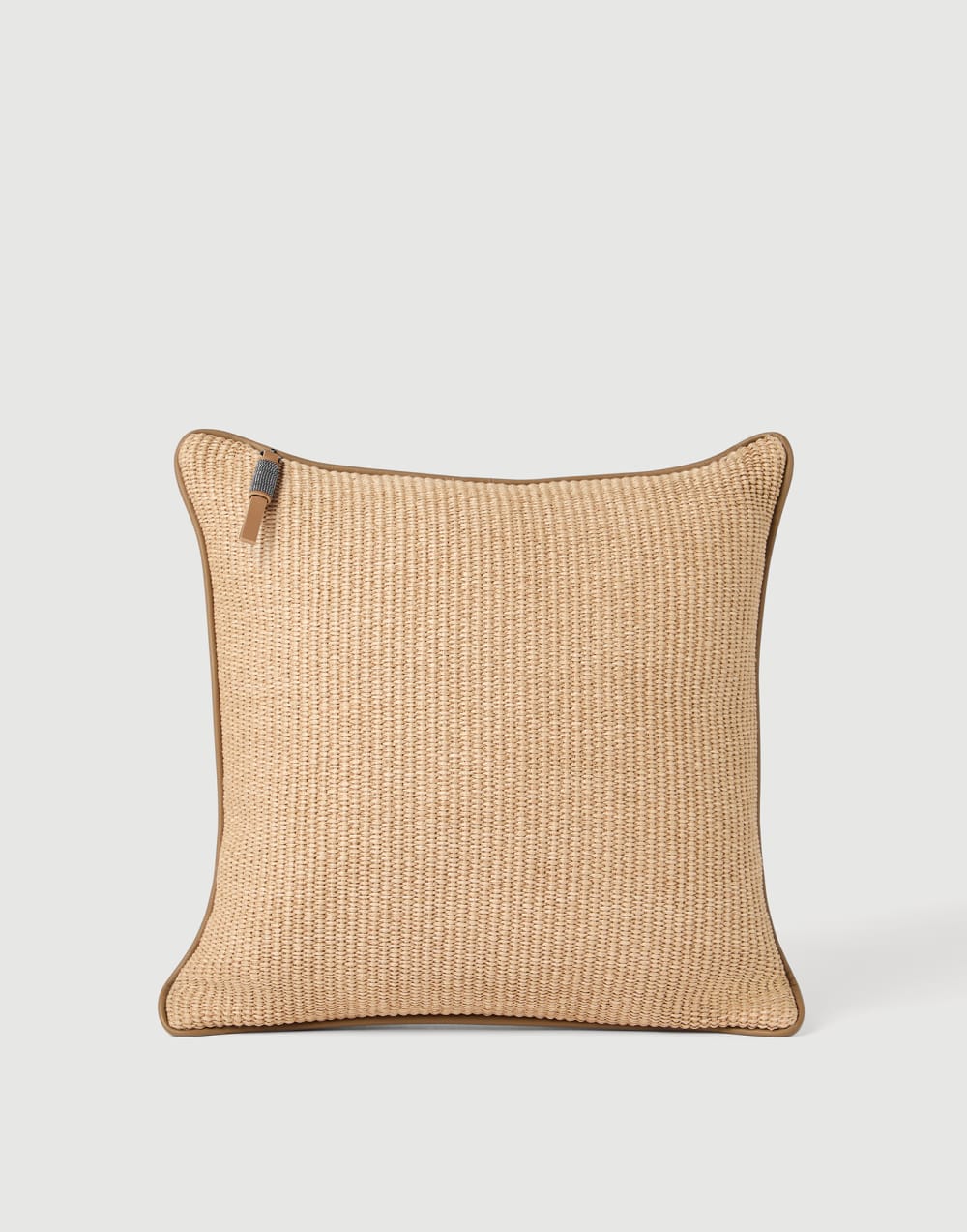 Techno raffia cushion Rope Lifestyle - Brunello Cucinelli