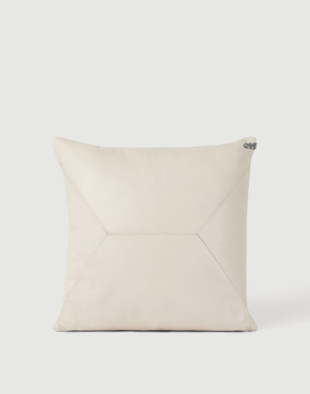 Cushion with monili Ivory Lifestyle - Brunello Cucinelli