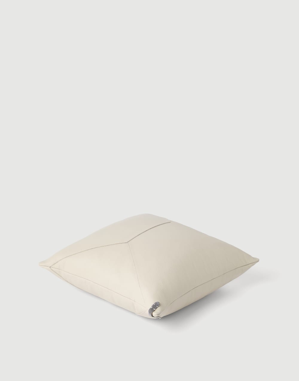 Cushion with monili Ivory Lifestyle - Brunello Cucinelli