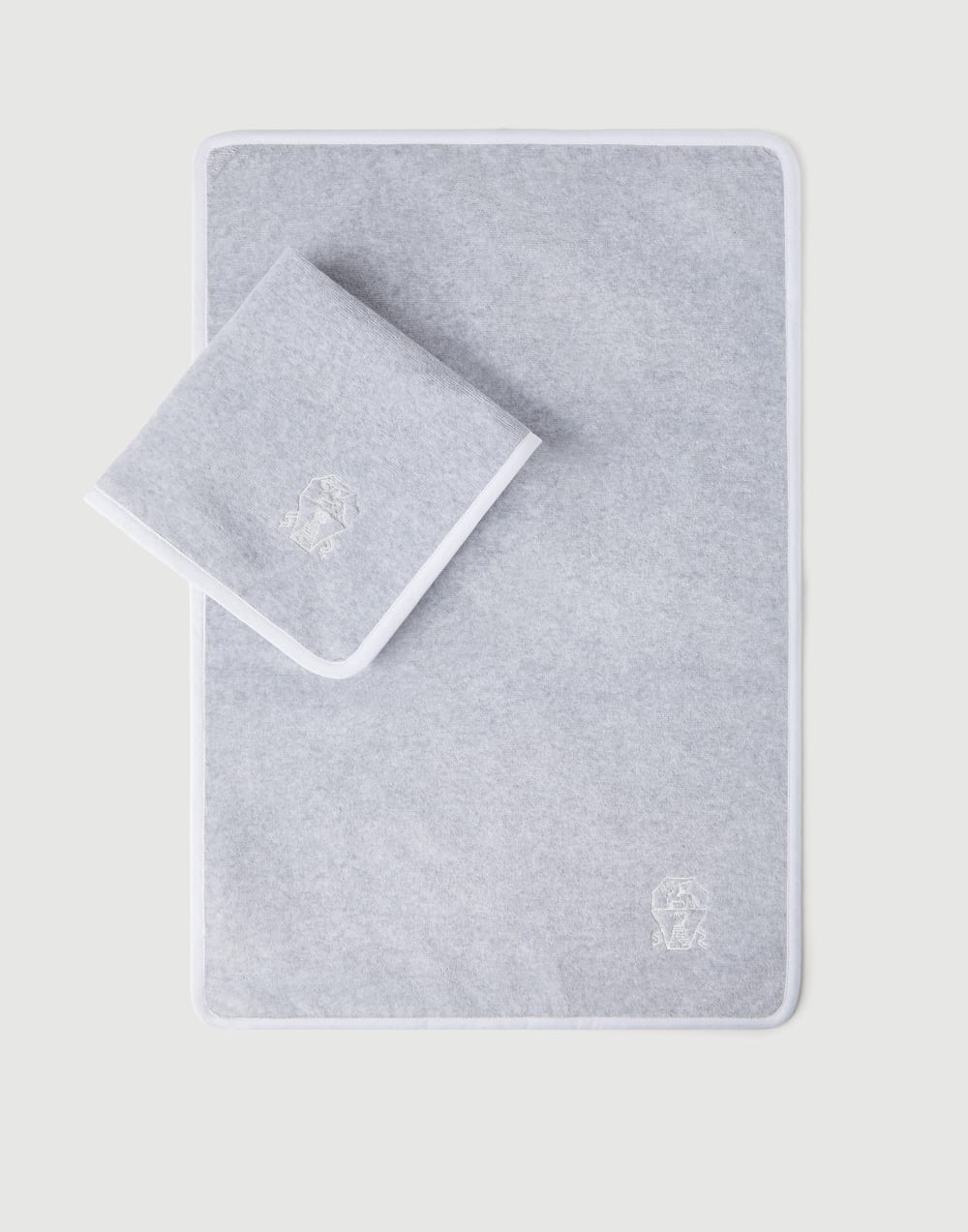 2-piece towel set Grey Lifestyle - Brunello Cucinelli