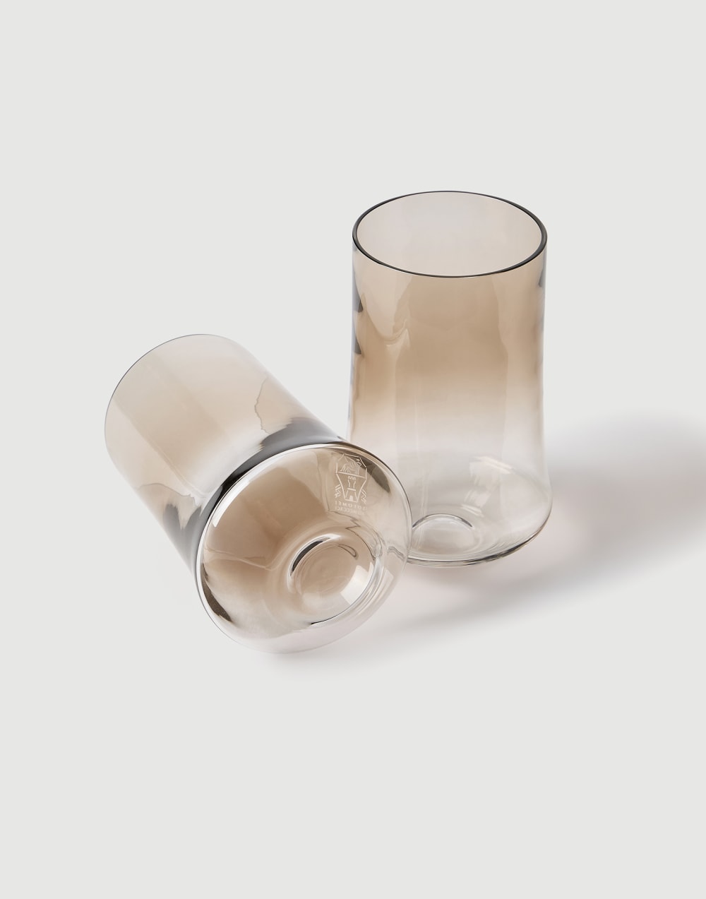 一对穆拉诺玻璃精制水杯 自然色 生活风格 - Brunello Cucinelli