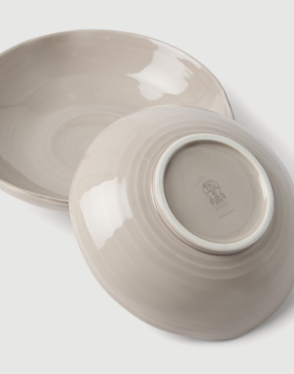 Set of deep plates Brown Lifestyle - Brunello Cucinelli